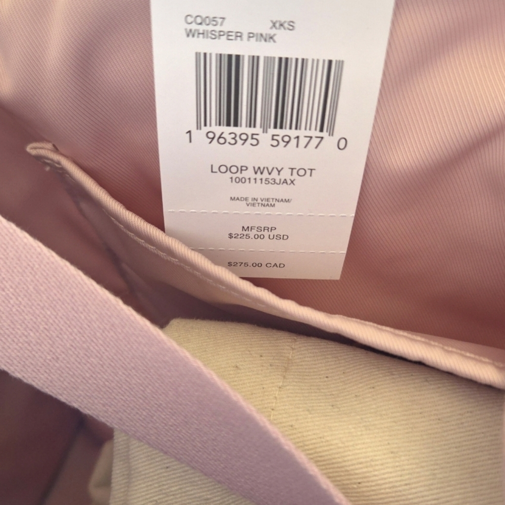 NWT Coach Coachtopia Loop Wavy Tote Bag - Whisper Pink - Picture 7 of 10